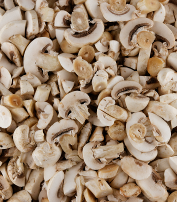 Sliced champignons