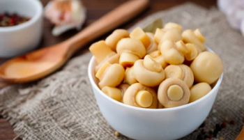 Canned mushrooms